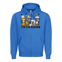 True Royal tis' the season volleyball coffee cups Zipper Hoodie - Zillion Design Studio