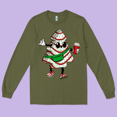 Little Debbie Christmas Tree Cakes Long Sleeve Tee Designed By Zillion Design Studio
