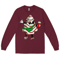 Burgundy little debbie christmas tree cakes Long Sleeve Tee - Zillion Design Studio