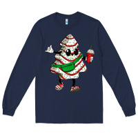 Navy little debbie christmas tree cakes Long Sleeve Tee - Zillion Design Studio