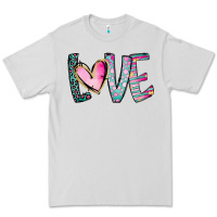 Dove Grey Valentine Love Premium Tee - CowhideDigitalArt