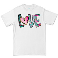 White Valentine Love Premium Tee - CowhideDigitalArt