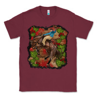 Burgundy valentine's day cowboy cactus rose Classic Tee - RanaPortraitStore