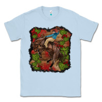 Dusty Blue valentine's day cowboy cactus rose Classic Tee - RanaPortraitStore