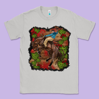 Classic Tee valentine's day cowboy cactus rose