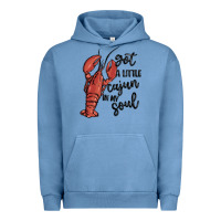 Pigment Pebble Blue got a little cajun in my soul Urban Hoodie - MaliasSmallBusiness