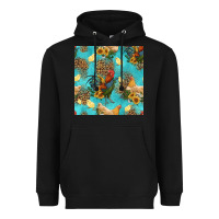 Black poultry animals seamless pattern Heavyweight Hoodie - HRA Design Shop