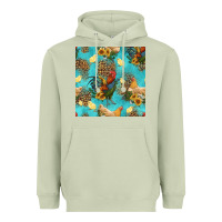 Matcha poultry animals seamless pattern Heavyweight Hoodie - HRA Design Shop