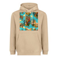 Mushroom poultry animals seamless pattern Heavyweight Hoodie - HRA Design Shop