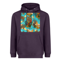 Plum poultry animals seamless pattern Heavyweight Hoodie - HRA Design Shop