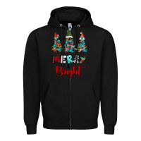 Black western trees merry and bright christmas Zipper Hoodie - RanaPortraitStore