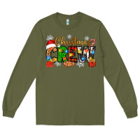Army Green christmas crew Long Sleeve Tee - Zillion Design Studio