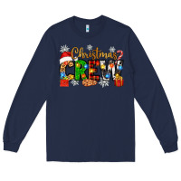 Navy christmas crew Long Sleeve Tee - Zillion Design Studio