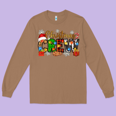 Christmas Crew Long Sleeve Tee Designed By Zillion Design Studio