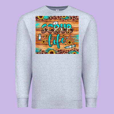 Scrub Life Premium Sweatshirt Designed By Jahusdesignshop