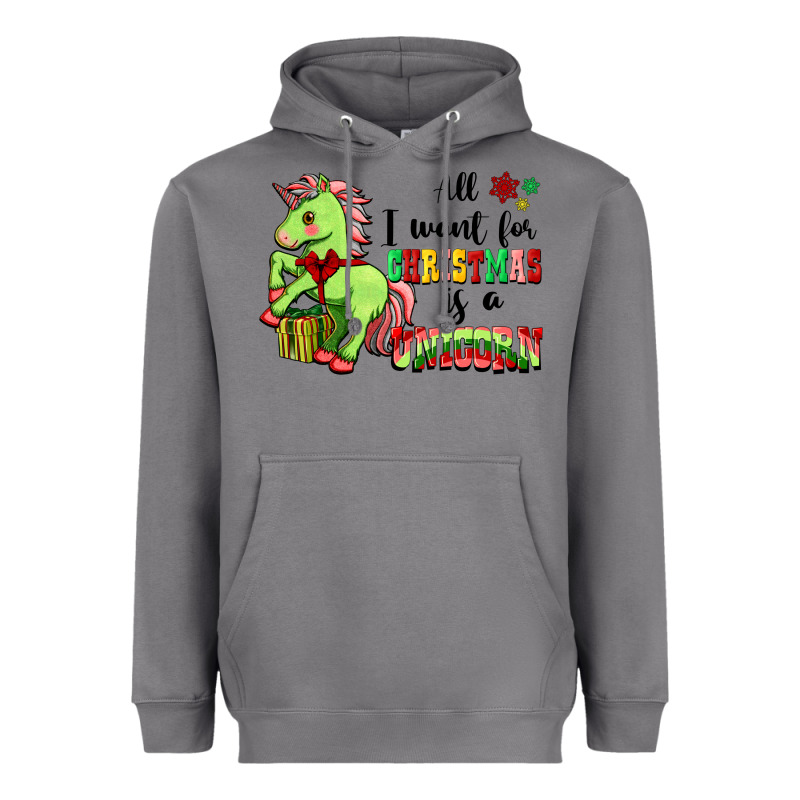 All I Want For Christmas Is A Unicorn Heavyweight Hoodie by FaDigitalArtStudio | Teevron