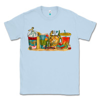Dusty Blue teacher fuel coffee cups Classic Tee - texasbilliewilder