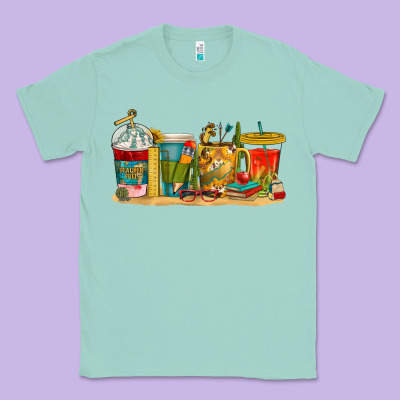 Classic Tee teacher fuel coffee cups