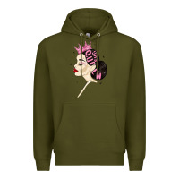 Army Green yas queen Premium Hoodie - MaliasSmallBusiness