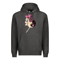 Charcoal Heather yas queen Premium Hoodie - MaliasSmallBusiness