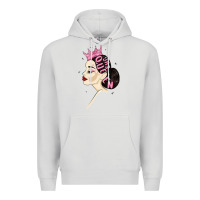 Dove Grey yas queen Premium Hoodie - MaliasSmallBusiness
