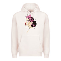 Pale Pink yas queen Premium Hoodie - MaliasSmallBusiness