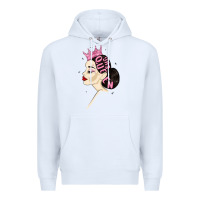 White yas queen Premium Hoodie - MaliasSmallBusiness