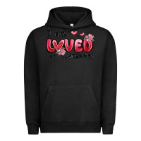Pigment Black i am loved john 3 16 Urban Hoodie - MaliasSmallBusiness