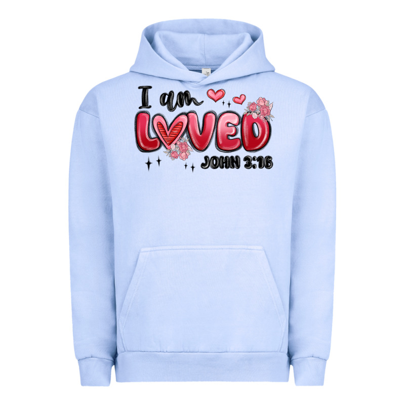 I Am Loved John 3 16 Urban Hoodie by MaliasSmallBusiness | Teevron