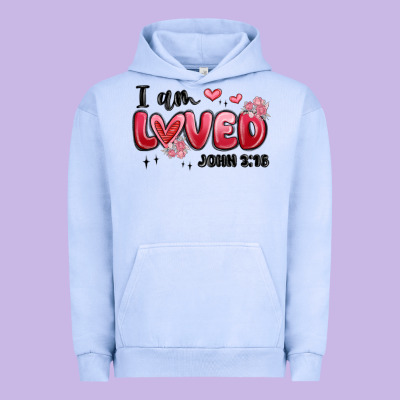 I Am Loved John 3 16 Urban Hoodie Designed By Maliassmallbusiness