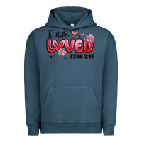 Pigment Midnight Navy i am loved john 3 16 Urban Hoodie - MaliasSmallBusiness