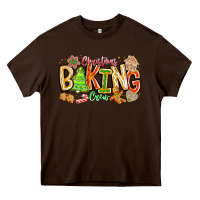 Chocolate Brown Christmas Baking Crew Heavy Core Tee - CowhideDigitalArt