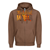 Chestnut thankful mama Zipper Hoodie - texasbilliewilder