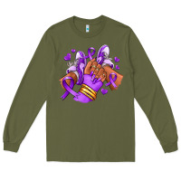 Army Green domestic violence afro girl sneakers Long Sleeve Tee - RanaPortraitStore