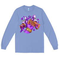 Colony Blue domestic violence afro girl sneakers Long Sleeve Tee - RanaPortraitStore