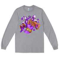 Heather Grey domestic violence afro girl sneakers Long Sleeve Tee - RanaPortraitStore