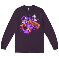 Plum domestic violence afro girl sneakers Long Sleeve Tee - RanaPortraitStore