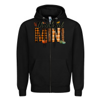 Black thankful mini Zipper Hoodie - texasbilliewilder