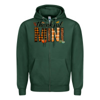 Sports Green thankful mini Zipper Hoodie - texasbilliewilder