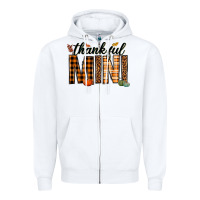 White thankful mini Zipper Hoodie - texasbilliewilder
