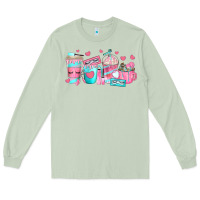 Matcha lash hustler coffee cups Long Sleeve Tee - texasbilliewilder