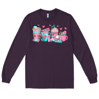 Plum lash hustler coffee cups Long Sleeve Tee - texasbilliewilder