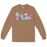 Toasted Coconut lash hustler coffee cups Long Sleeve Tee - texasbilliewilder