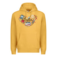Mustard teacher Premium Hoodie - MaliasSmallBusiness
