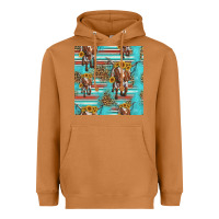 Meerkat longhorn bull seamless pattern Heavyweight Hoodie - HRA Design Shop