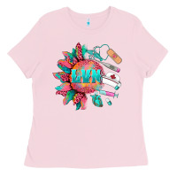 Bubblegum Pink western licensed vocational nurse medical instruments Ladies Tee - BarkalooDesign