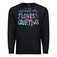 Black just a girl who loves crafting Premium Sweatshirt - AdoDesignShop
