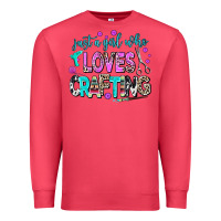 Cardinal just a girl who loves crafting Premium Sweatshirt - AdoDesignShop