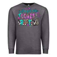 Charcoal Heather just a girl who loves crafting Premium Sweatshirt - AdoDesignShop