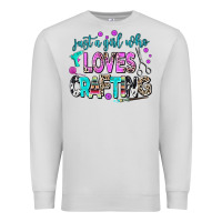 Dove Grey just a girl who loves crafting Premium Sweatshirt - AdoDesignShop